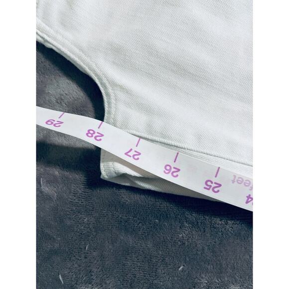NWOT J.Crew White stovepipe straight jean signature stretch+ Raw Hem Size 34 - Picture 7 of 8